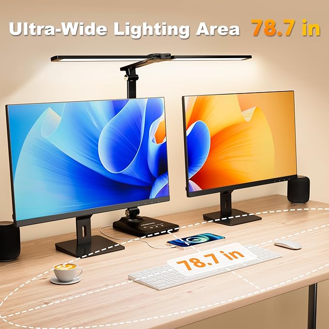 LED Desk Lamp for Office Home, Height Adjustable Architect Desk Light with USB Adapter, Stepless Dimming Table Lamp Light for Reading, Study, Workbench-DeskLoop Office