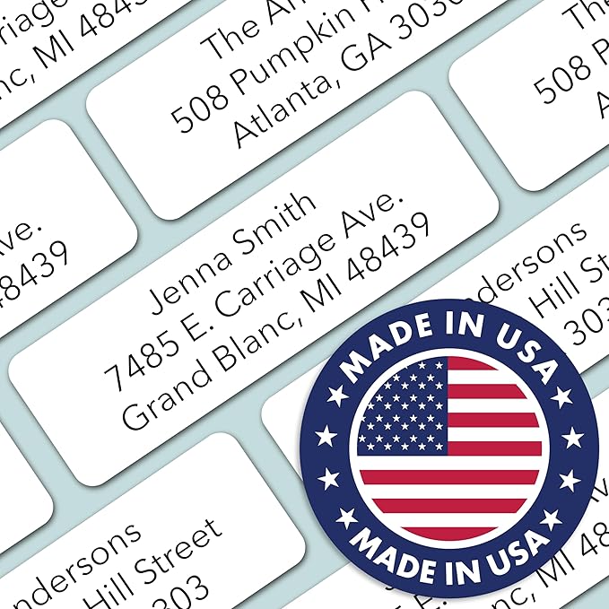 250 Personalized Return Address Labels - Custom Address Labels on Sheets-DeskLoop Office