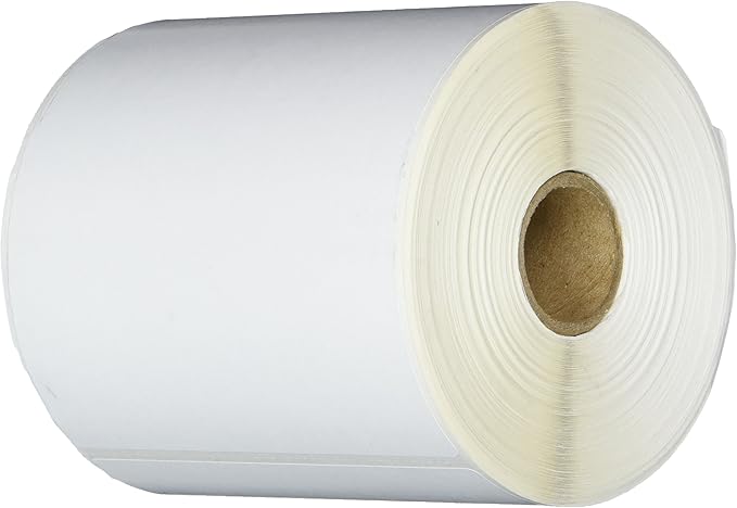 CompuLabel Direct Thermal Labels, 4-Inch x 8 Inch, White, Roll, Permanent Adhesive, Perforations Between Labels, 200 per Roll, 12 Rolls per Carton (530717)-DeskLoop Office