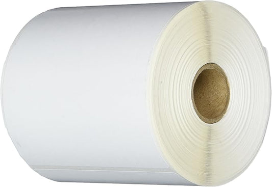 CompuLabel Direct Thermal Labels, 4-Inch x 8 Inch, White, Roll, Permanent Adhesive, Perforations Between Labels, 200 per Roll, 12 Rolls per Carton (530717)-DeskLoop Office