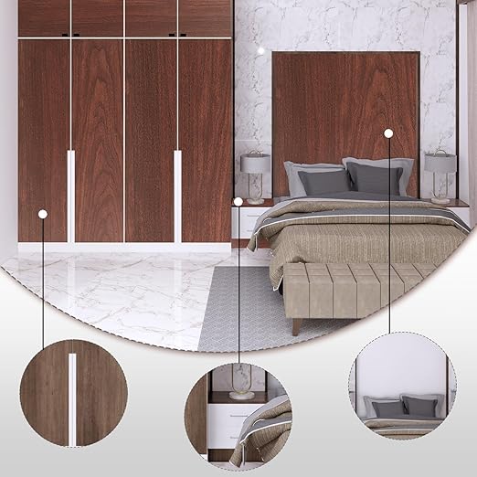 GSCIT Club Cherry Wallpaper, 24 inch X 25ft Self Adhesive Wood Grain Repair Tape Patch for Tables, Chairs, Baseboards, Doors, Windows, Floors, Handicraft DIY.-DeskLoop Office