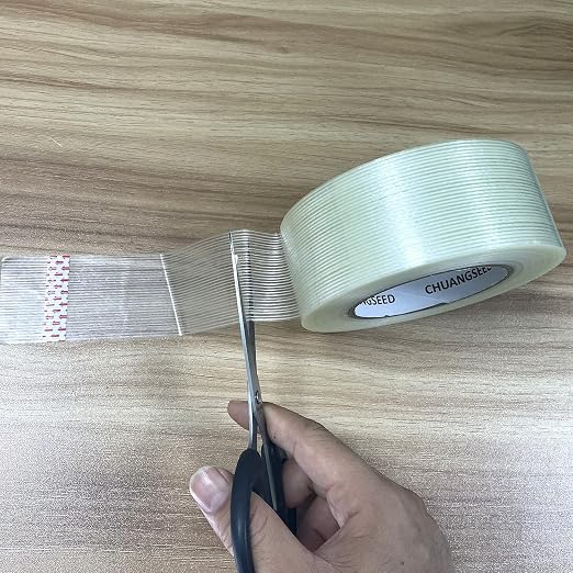 CHUANGSEED 2-Pack Mono Filament Strapping Tape 6.2mil x 2Inch x 30yds Commodity - Image 8