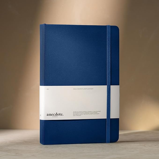 Anecdote 2025-2026 Planner: A Monthly, Weekly & Daily Planner 2025-2026 for Planning Your Success - A5 Size Hardcover Start Anytime and Achieve your Goals - Royal Blue-DeskLoop Office