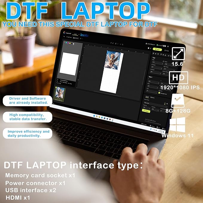 Lancelot Auto-Maintenance M1630 Pro-DTF Printer Machine-Doubled Speed Over L1800 with Auto-Powder Shaker Dryer,White Ink Circulation & Auto-Film Cutter,DTF Printer Bundle for T Shirt Printing-DeskLoop Office