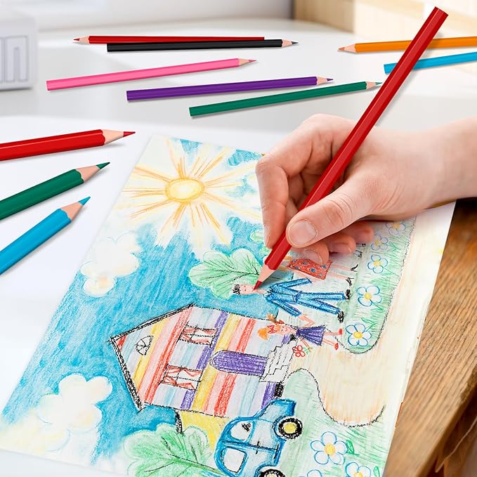 384 Count Colored Pencils Bulk, 16 Assorted Colors, Pre-sharpened Coloring Pencils Set for Kids and Adult, Teachers Essential Classroom Prizes, Back to School Supplies-DeskLoop Office