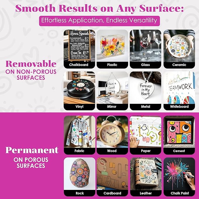 Loddie Doddie Chalk Markers - Pack of 16, 6mm Reversible Bullet & Chisel Tips - Non-Toxic Dust-Free Erasable Liquid Chalk Ink - Dry Erase Markers for Glass, Windows & Whiteboards-DeskLoop Office