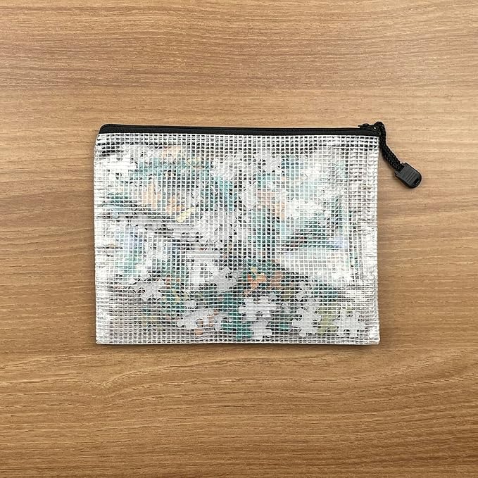 Oaimyy-6 * 8 inches-Mesh Zipper Pouch, Plastic Zip File Folders for Organizing,Office Supplies,Travel,Home Storage-Black-DeskLoop Office