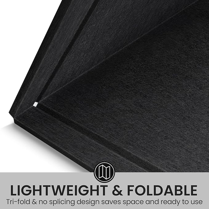 Large Bulletin Board, 48 X 36 Inches Felt Cork Board with 40 Pushpins, Foldable Felt Notice Pin Board Photo Display Board with Self-Adhesive Tape for Office Home School-DeskLoop Office