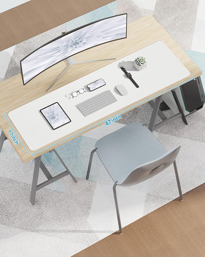 Leather Desk Pad Protector, Mouse Pad, Office Desk Mat, Non-Slip PU Leather - Image 7