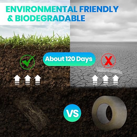 ADHES Premium Kraft Paper Tape, 7.5mil, 2 Inch x 55 Yards x 6 Rolls, Biodegradable Paper Packing Tape Writable & Uncoated Heavy Duty Brown Packing Tape for Shipping, Moving, Sealing-DeskLoop Office