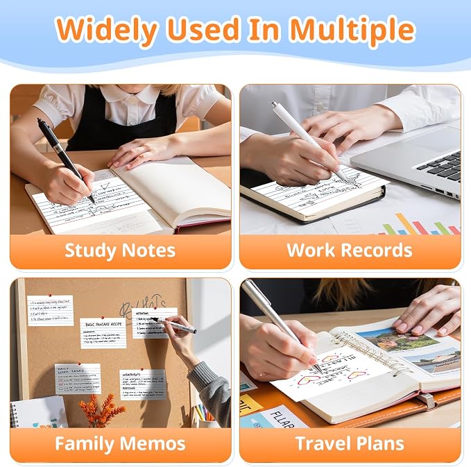Index Cards 4x6, Lined Flashcards Notecards, Note Cards - Image 7