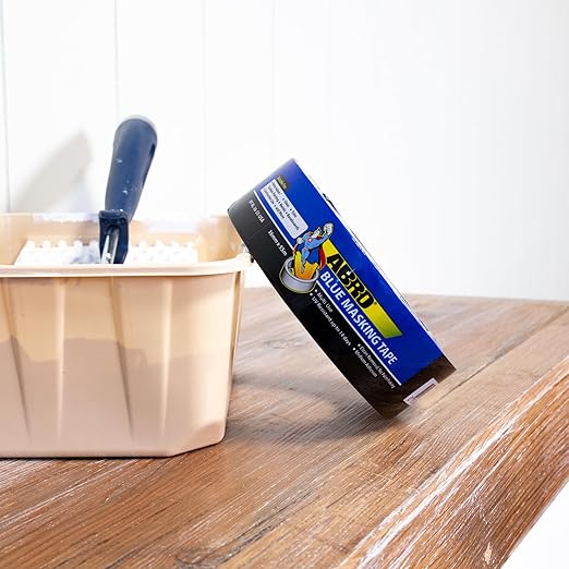 ABRO Blue Painters Tape 1.5 Inch Wide, 36mm x 55M, All Purpose Blue Tape, Temporary Labeling, Easy Tear, Clean Removal, Masking Tape Colored DIY or Pro - 3 Pack-DeskLoop Office