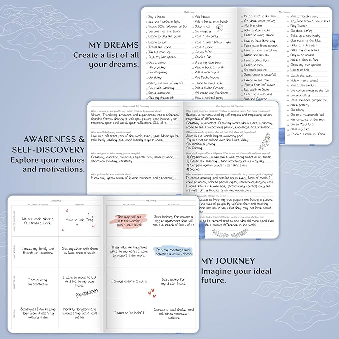 Legend Planner PRO – Deluxe Weekly & Monthly Life Planner to Increase Productivity and Hit Your Goals. Time Management Organizer Notebook – Undated – 7 x 10" Hardcover + Stickers – Periwinkle-DeskLoop Office