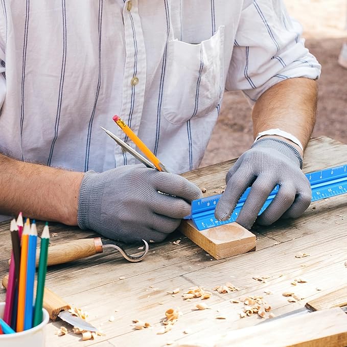 Fumete 12 Pack 6 Inch Architectural Engineering Scale Rulers Small Scale Ruler Pocket Size Scale Ruler Construction Rulers Imperial Measurements for Architects Engineering, Draftsman Drawing(Blue)-DeskLoop Office