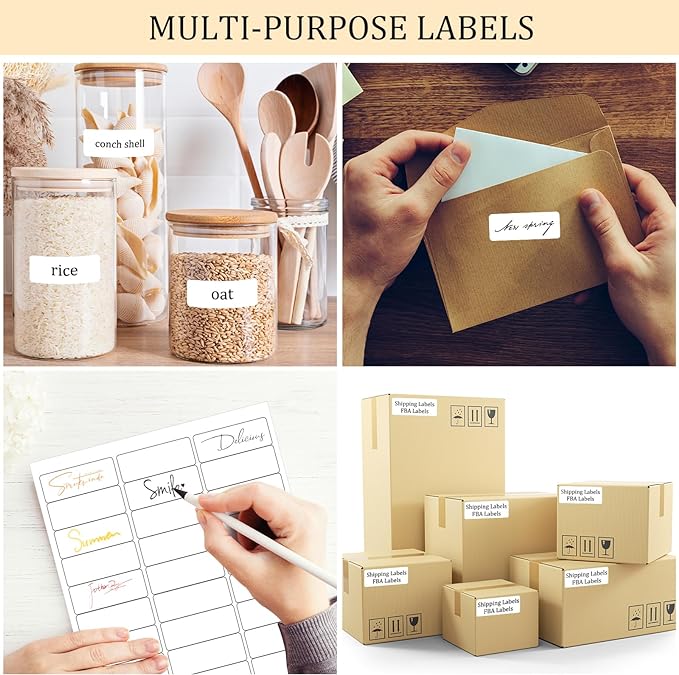 Address Labels for Inkjet Printers 1" x 2-5/8", Pack of 3000 Labels-DeskLoop Office