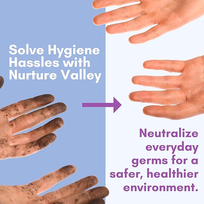 Nurture XL Antibacterial Body & Hand Wipes | Alcohol-Free Antiseptic Wet Sanitizer Towelettes for Germ Removal, Disinfecting Skin, Sanitizing Hands |Cleaning Cloths | Adults & Baby | Thick & Strong-DeskLoop Office