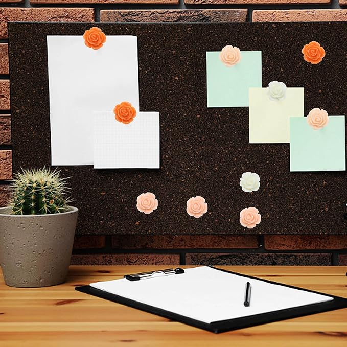 YOUDEFUL 60Pcs Decorative Pushpins, Cork Board Tacks, Bulletin Board Tacks - Image 6