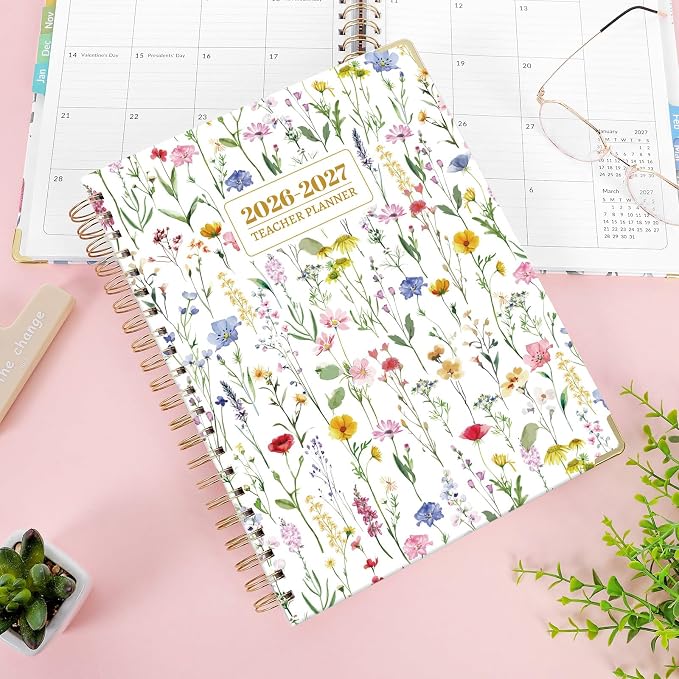 SKYDUE Teacher Planner 2026-2027 Academic Year, 8.5" x 11" Deluxe Teacher - Image 7