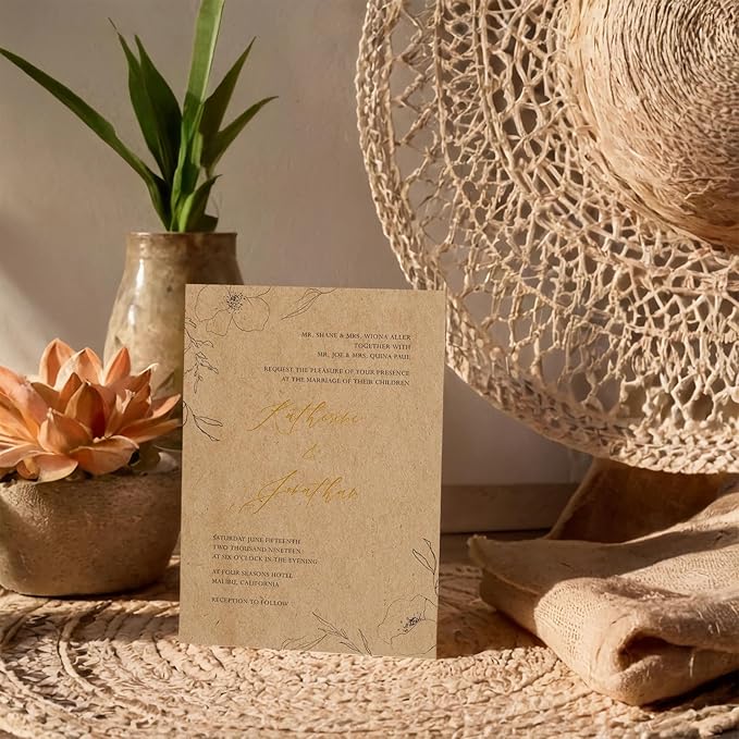 Kraft Sticker Paper Labels, 30 Sheets, Laser/Inkjet Printing - Letter Size (8.5 x 11)-DeskLoop Office