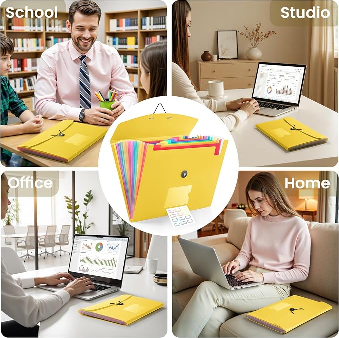 13 Pocket Accordion File Organizer - Image 7
