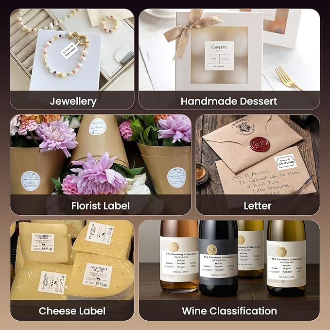 CLABEL Label Maker Machine with Tape: 221B Inkless Label Printer 2 Inch Portable Bluetooth Handheld Sticker Barcode Thermal Printer Compatible with Phone & PC for Small Business Retail School Office-DeskLoop Office