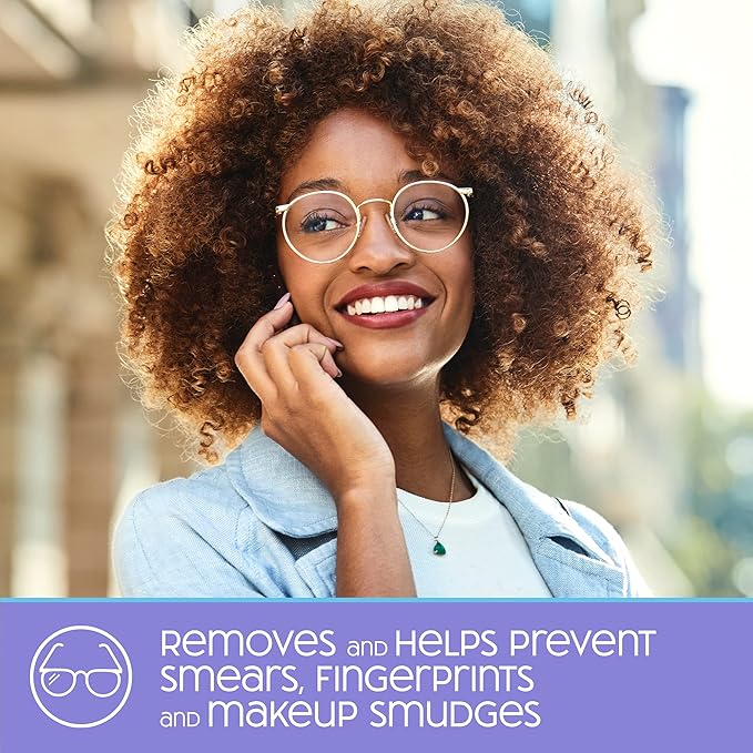 Nice 'n Clean SmudgeGuard Lens Cleaning Wipes (100 Total Wipes) | Pre-Moistened Individually Wrapped Wipes | Non-Scratching & Non-Streaking | Safe for Eyeglasses, Goggles, & Camera Lens-DeskLoop Office