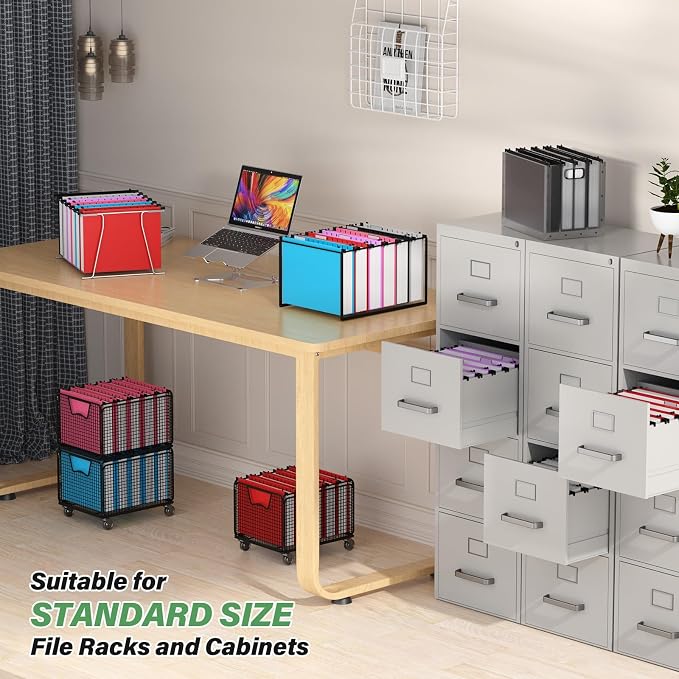 Ansook Hanging File Folder Letter Size Extra Capacity, Heavy Duty 2" Expansion - Image 7
