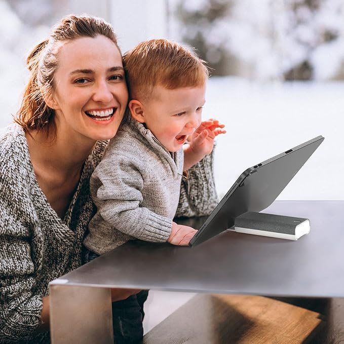 CLICK CLEAN Touchscreen Mist Cleaner, Screen Cleaner, All in One Screen Cleaner Spray with Microfiber and Phone Stand for All Phones, Laptop and Tablet Screens (Grey)-DeskLoop Office