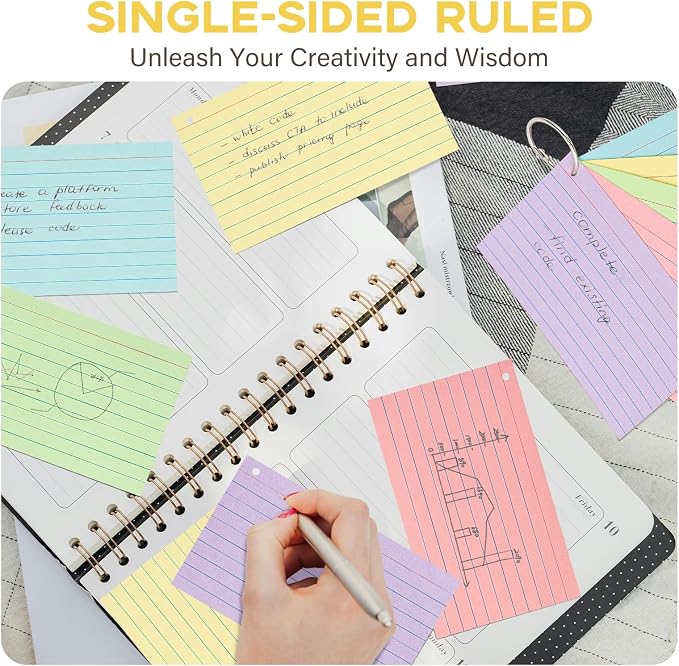 500PCS 3x5 Colored Index Cards - Image 7