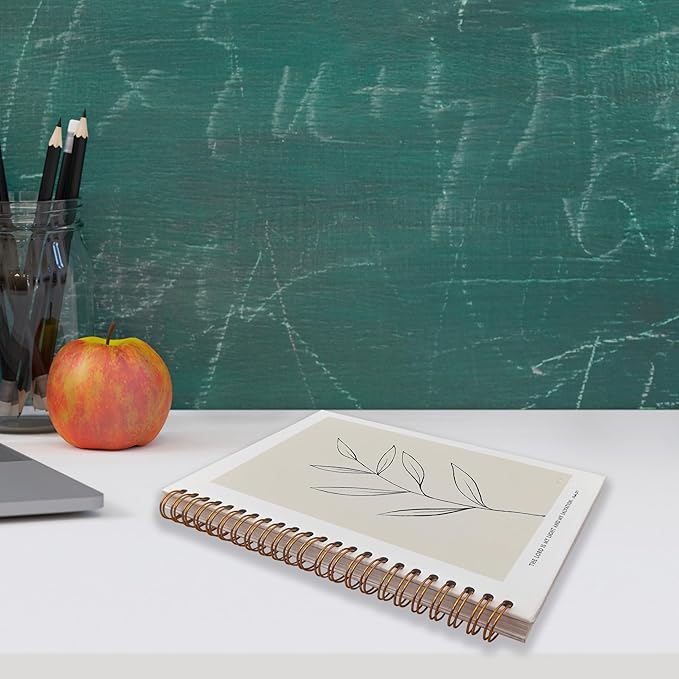 VNWEK Bible Scripture PSALM 27:1 the Lord Is My Light and My Salvation Boho Botanical Leaf Spiral Notebook Journal 5.5 x 8.3 inches,Christian Lined Hardcover Spiral Notebook,Christian Gifts-DeskLoop Office