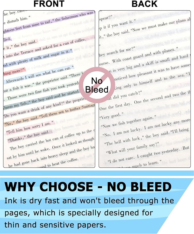 12 Packs Aesthetic Highlighters, Assorted Colors With Soft Chisel Tip,No Bleed Bible Highlighter Pastel, Cute Highlighters-DeskLoop Office