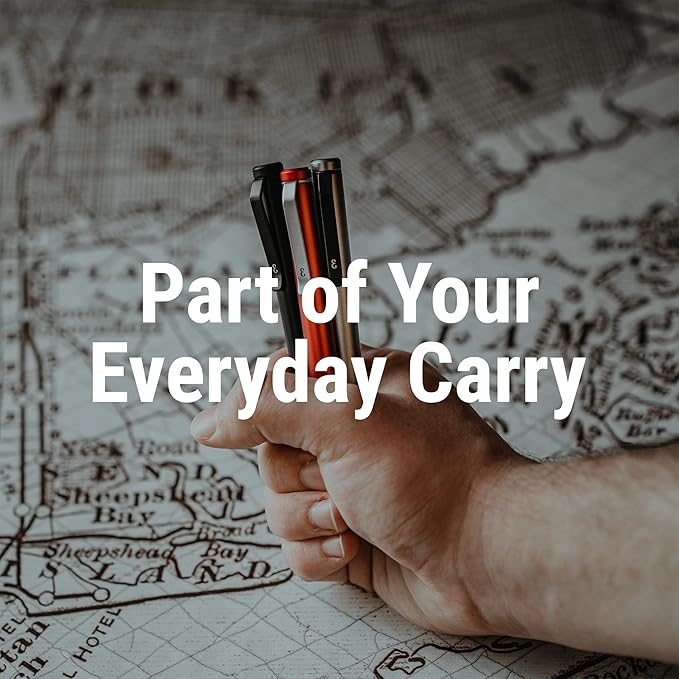 Everyman Grafton Mini Twist Refillable 0.7mm Ball Point Pen Black | Sleek Anodized Aluminum Pocket Pen with Grooved Grip | Smooth Writing EDC Ink Pen for Office, Travel, Work & Gifting-DeskLoop Office