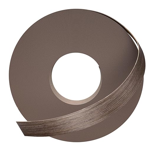 GSCIT Club Walnut Edge Banding, 3/4 inch x 50ft roll of Veneer Edge Banding Preglued Flexible, Real Wood Tape Banding-DeskLoop Office