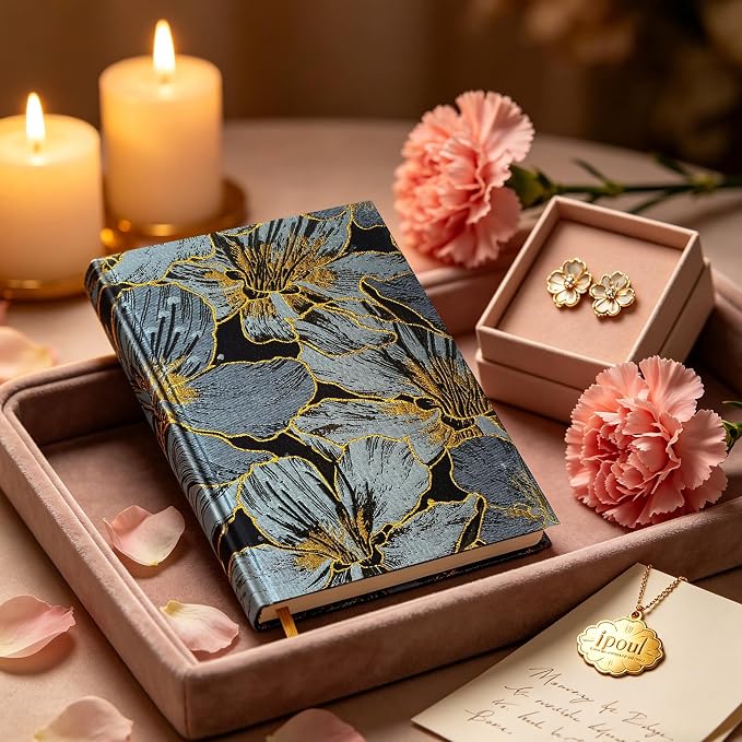 ipoul Floral Notebook, Wide Rule, Lined Paper, Journal - Image 8