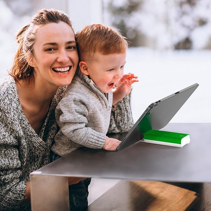 CLICK CLEAN Touchscreen Mist Cleaner, Screen Cleaner, All in One Screen Cleaner Spray with Microfiber and Phone Stand for All Phones, Laptop and Tablet Screens (Green)-DeskLoop Office