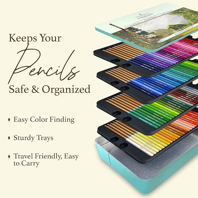 SCHPIRERR FARBEN - Premium Colored Pencils, Oil-Based Coloring Pencils, Soft-Core Color Pencil Set for Adults & Children, Non-Toxic Colored Pencil for Coloring, Sketching, & Doodling, 96 Colors-DeskLoop Office