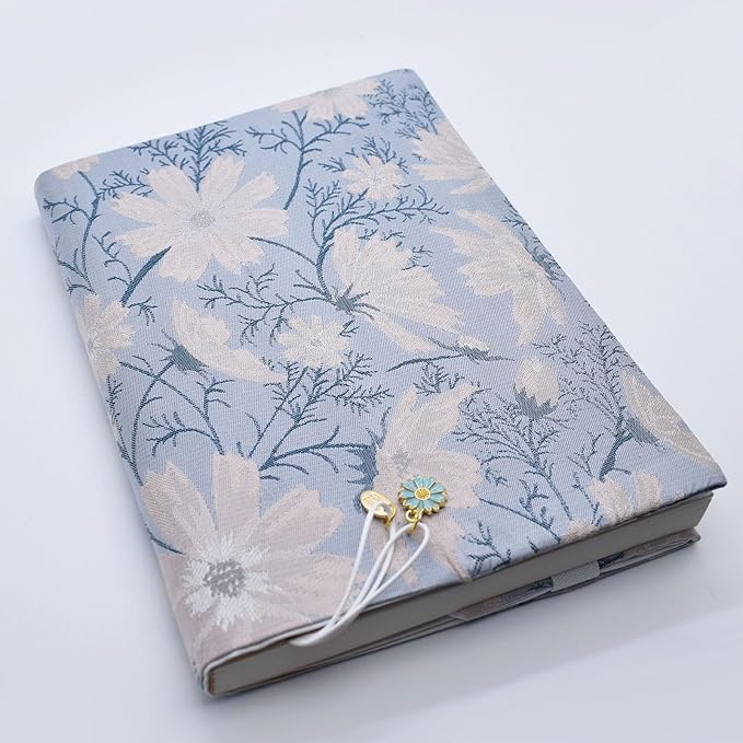 BLBMH Book Covers for Paperbacks Fit for 5.5x8.5 inch Adjustable BookCover for Women Soft Cloth Protector for Notebook Journal Book Lovers Gifts - Daisy 8.5in-DeskLoop Office