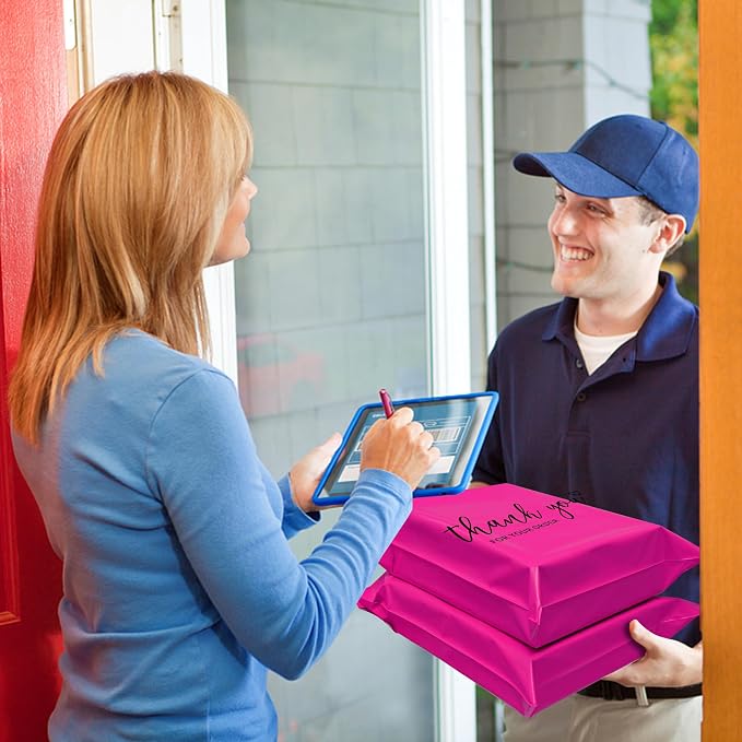 JinRuiKJ Thank You Poly Mailer 14.5x19 Inch 50 PCS, Shipping Bags - Image 8