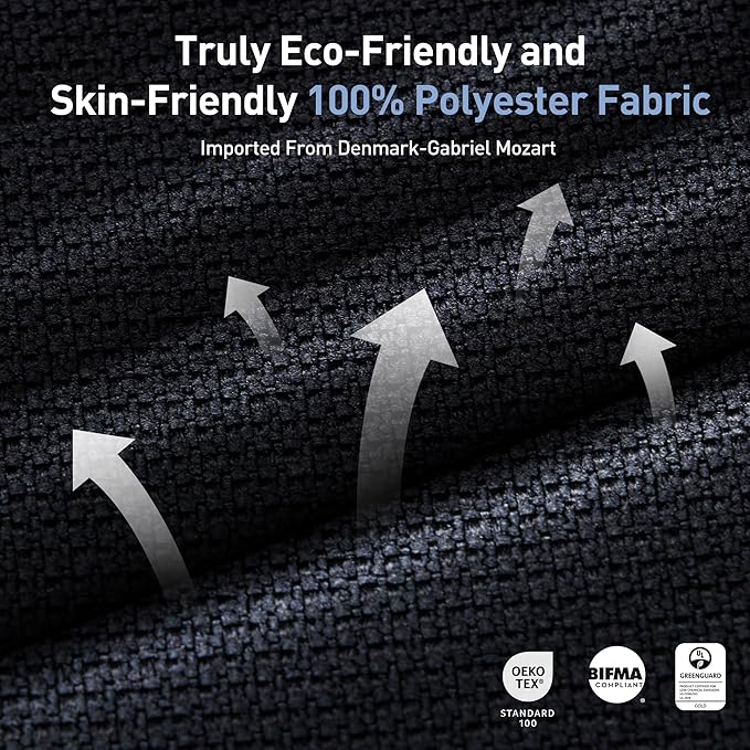 COLAMY Ergonomic Mesh Office Chair, Computer Executive Desk Chair, Ergonomic Office Chair Lumbar Support with Flexible Backrest, Slide Seat, Blackgrey-DeskLoop Office