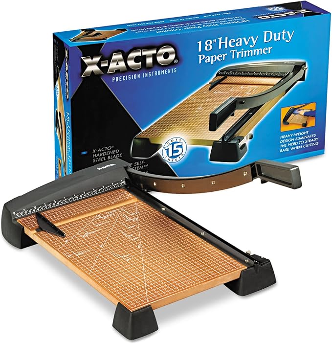 X-ACTO Heavy Duty Wood Guillotine Trimmer, 18 Inches-DeskLoop Office