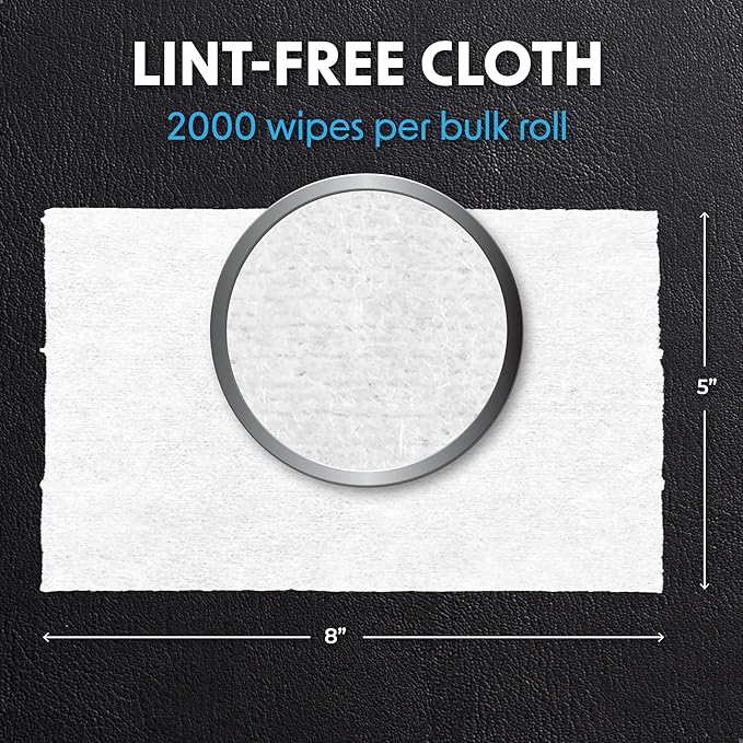 Wipex Max Out Sanitizing Wipes for Fitness Centers - 2000 Wipes Per Roll, Pack of 4, Economy Size Refill Rolls for Dispensers, 5"x8" - Ideal for High Volume Commercial Gyms, Schools & Studios-DeskLoop Office