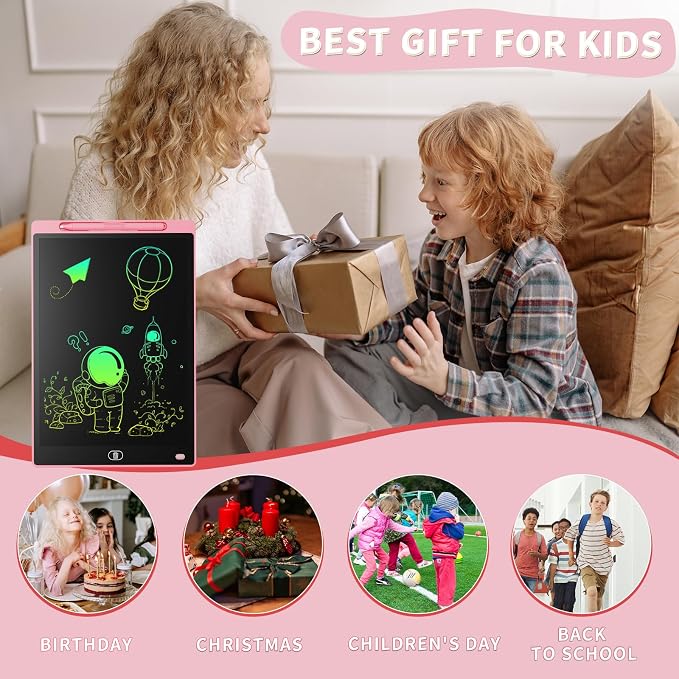 Genialba LCD Writing Tablet 8.5-Inch Colorful Doodle Board, Toddler Learning - Image 7