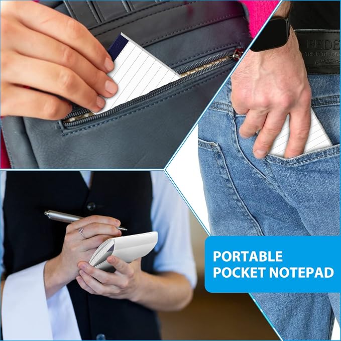 12 Pack Note Pads 3x5 Inch Small Lined Writing Memo Pads Easy Tear Off | 3x5 - Image 5