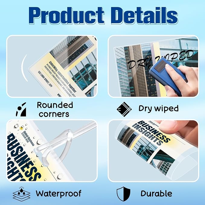 100 Pieces 10 Mil 2 1/2" x 4 1/4" Laminating Pouches with Slot Hole Printable Luggage Tags Clear Thermal Laminate Pouch Tags Kit Resealable for Work Permits Pass Cards Student ID Cards (100, 10 Mil)-DeskLoop Office