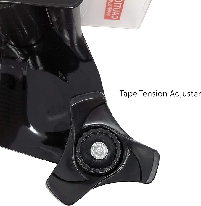 Clipco Tape Dispenser Gun with Packing Tape Included and Rubberized Handle (Pack of 3) (Black-Gray)-DeskLoop Office