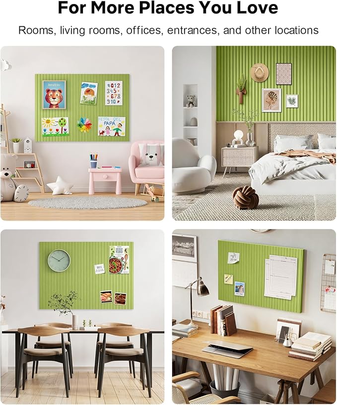 48" x 36" Large Cork Bulletin Board Tiles, Peel and Stick Felt Wall Panels - Image 7