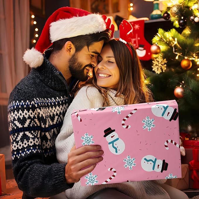 Christmas Poly Mailer 14.5x19 Inch 50 Pcs, Waterproof Shipping Bags for Clothing, Tear-Resistant Mailier Bags, Strong Mailing Bags with Self-Seal - Snowmen Printed-DeskLoop Office