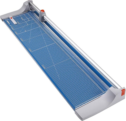 Dahle 448 Premium Rotary Trimmer, 51" Cut Length, 20 Sheet Capacity, Self-Sharpening, Automatic Clamp, German Engineered Paper Cutter-DeskLoop Office