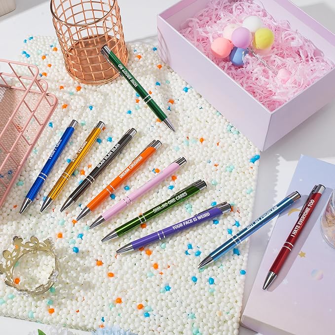 Personalized Custom Pens Up to 480pc with Stylus Tip, Multi-coloured Pens for Business Writing, Office Gifts-DeskLoop Office