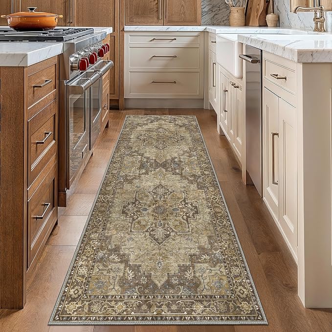 GENIMO 2x8 Runner Rugs for Hallway, Machine Washable Non Slip Vintage Rugs - Image 8
